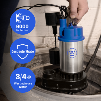 3/4 HP Submersible Sump Pump