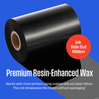 Thermal Transfer Ribbon, Black, 1 Roll, 1 Inch Core, 4.33