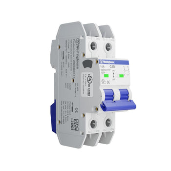 10A 2 Pole Miniature Circuit Breaker C Curve