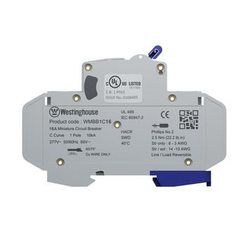 16A Single Pole Miniature Circuit Breaker