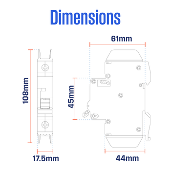 2A Single Pole Miniature Circuit Breaker
