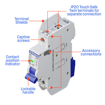 2A Single Pole Miniature Circuit Breaker